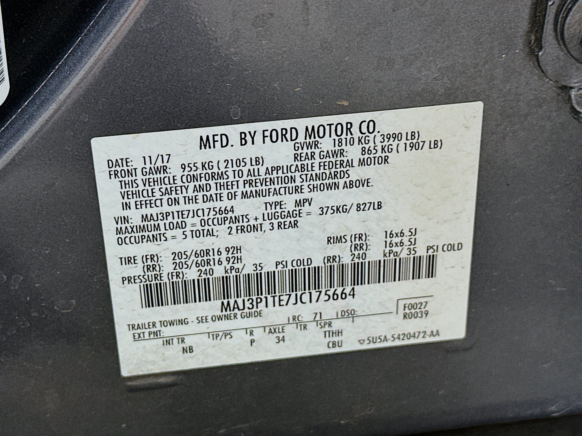 Used 2018 Ford EcoSport SE FWD image 12