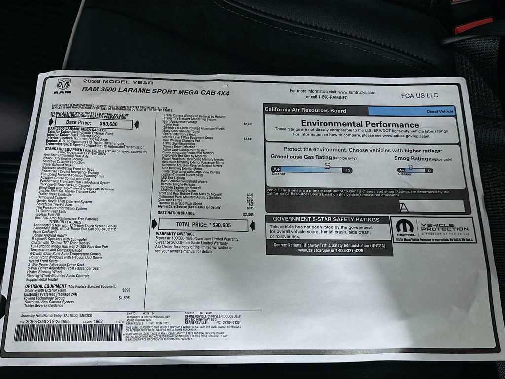 New 2026 RAM 3500 Laramie w/ Sport Appearance Package image 21