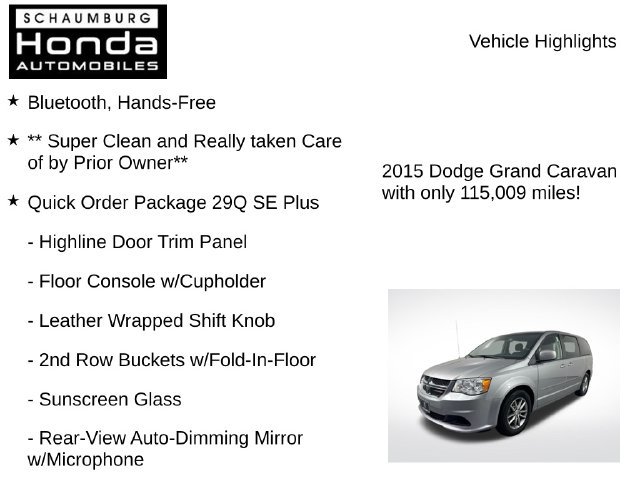 Used 2015 Dodge Grand Caravan SE FWD image 8