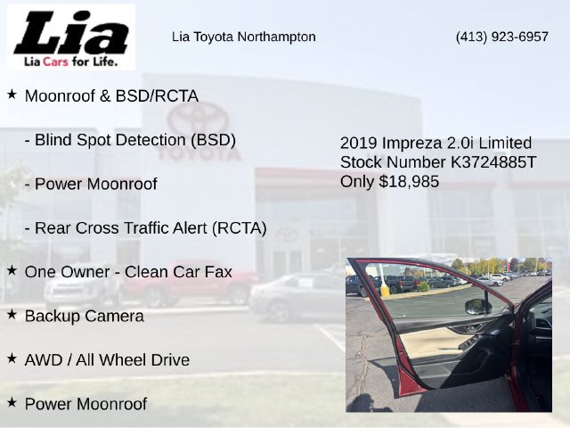 Used 2019 Subaru Impreza 2.0i Limited AWD/4WD image 7