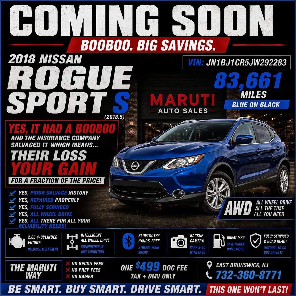 Used 2018 Nissan Rogue Sport S w/ S Appearance Package AWD/4WD image 35