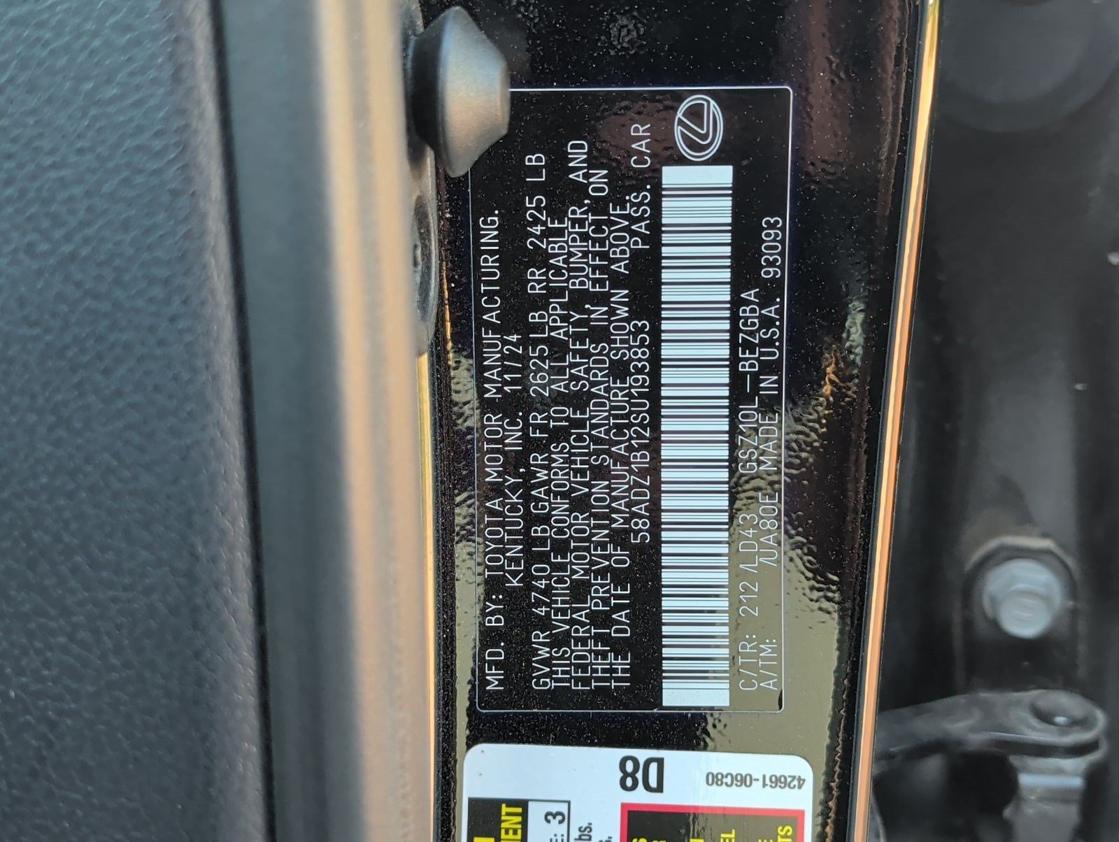 Certified 2025 Lexus ES 350 w/ Premium Package FWD image 26