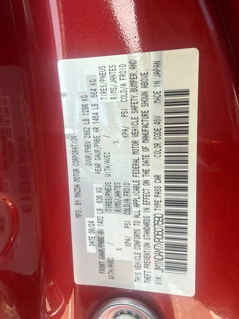 Used 2024 MAZDA MX-5 Miata RF Grand Touring w/ Weather Package RWD image 11