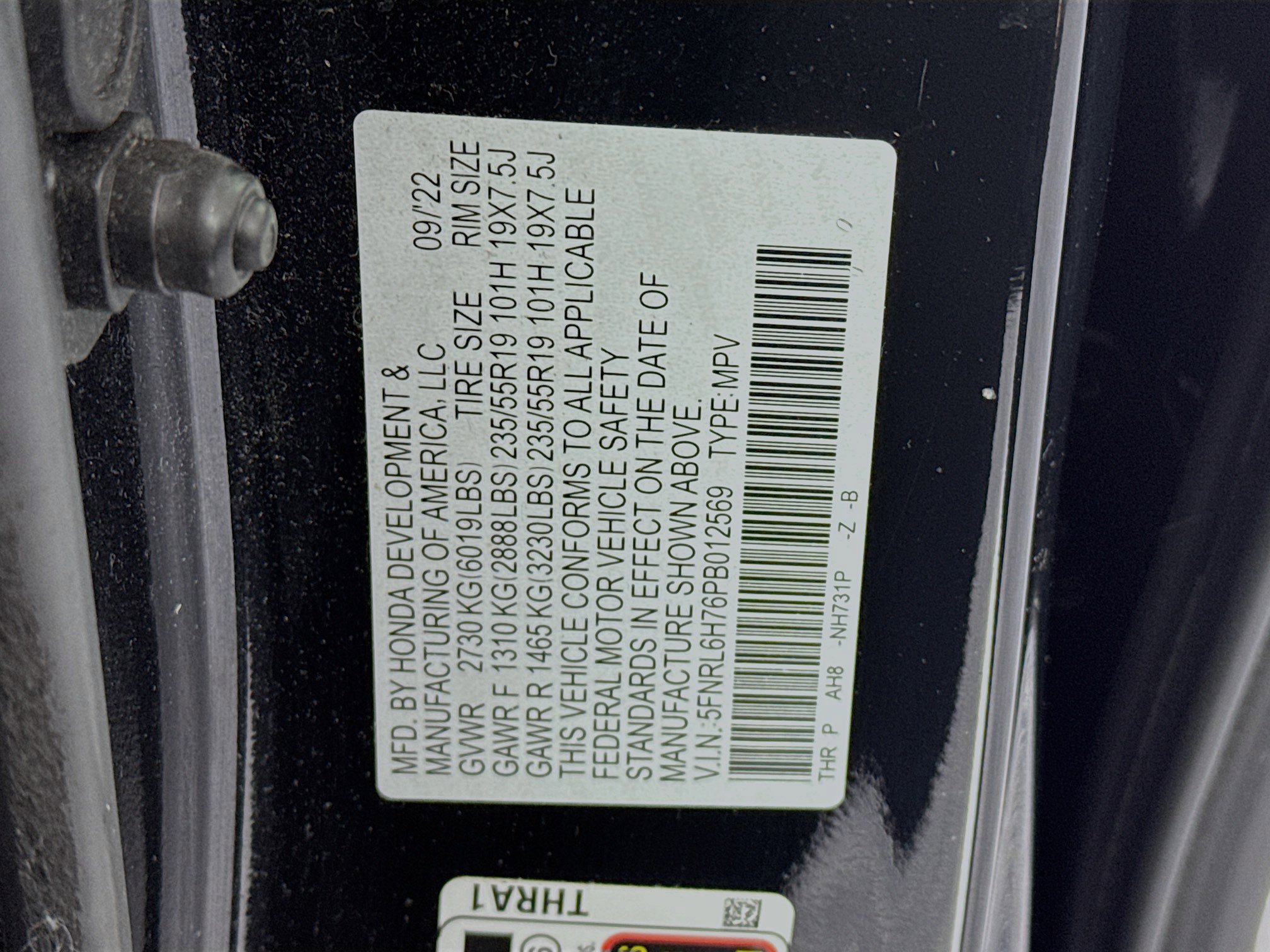 Certified 2023 Honda Odyssey Sport image 33