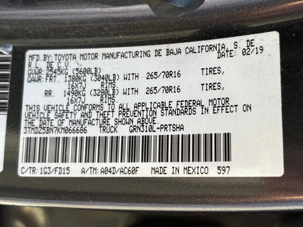 Used 2019 Toyota Tacoma TRD Off-Road image 49