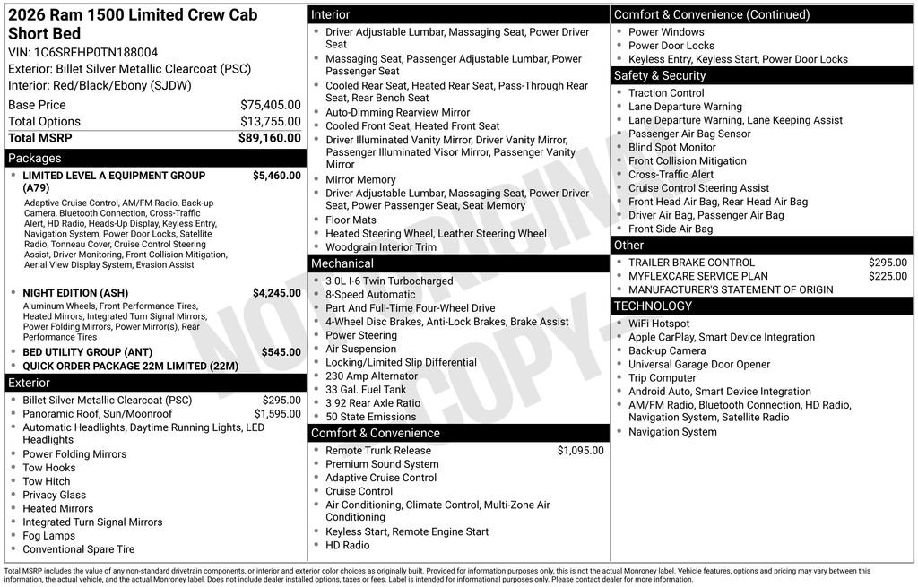 New 2026 RAM 1500 Limited image 2