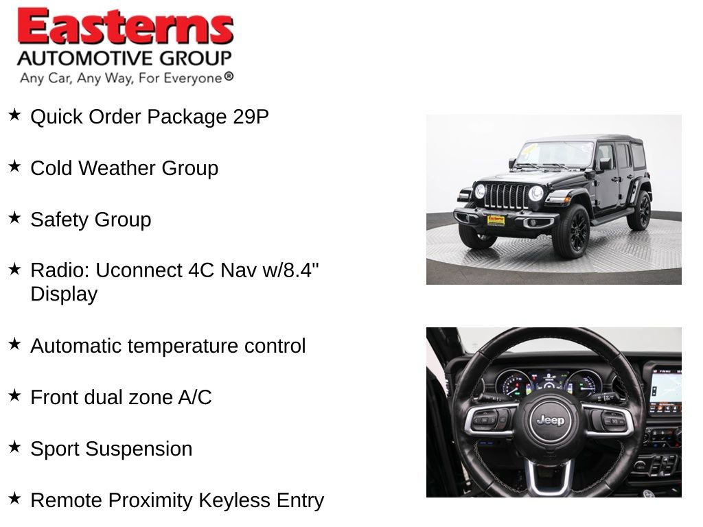 Used 2021 Jeep Wrangler Unlimited Sahara w/ Cold Weather Group AWD/4WD image 11