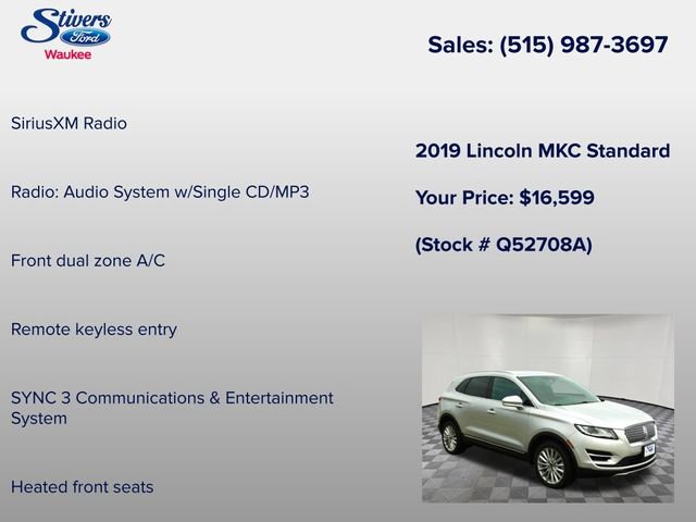Used 2019 Lincoln MKC Premiere image 18