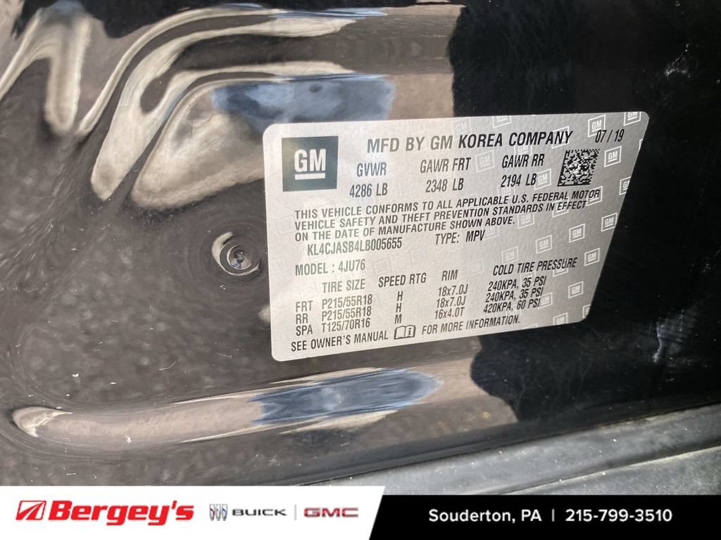 Certified 2020 Buick Encore Preferred FWD image 38