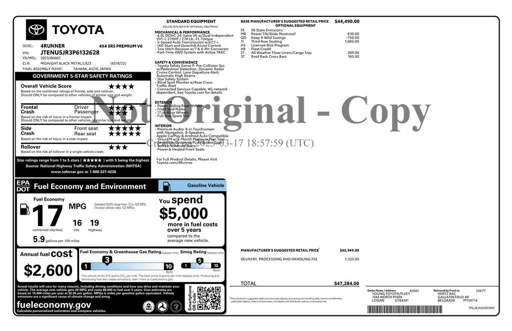 Used 2023 Toyota 4Runner SR5 Premium image 2