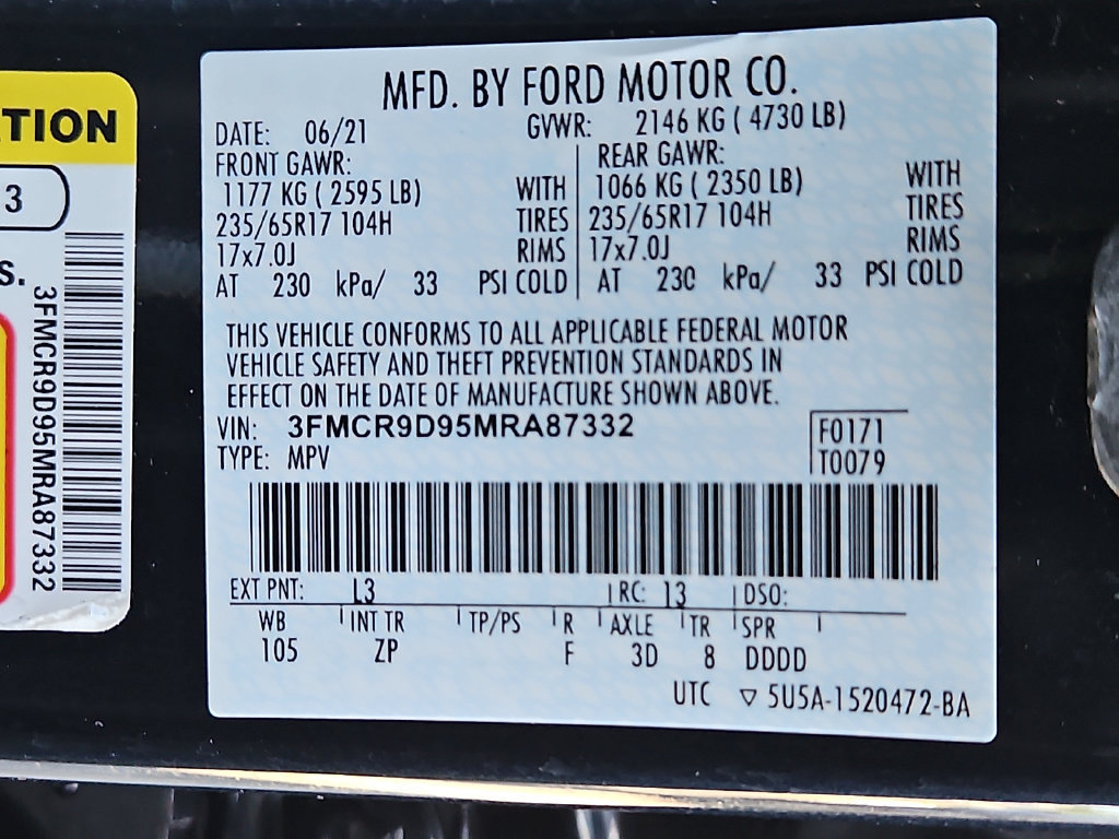 Used 2021 Ford Bronco Sport Badlands w/ Badlands Package AWD/4WD image 30