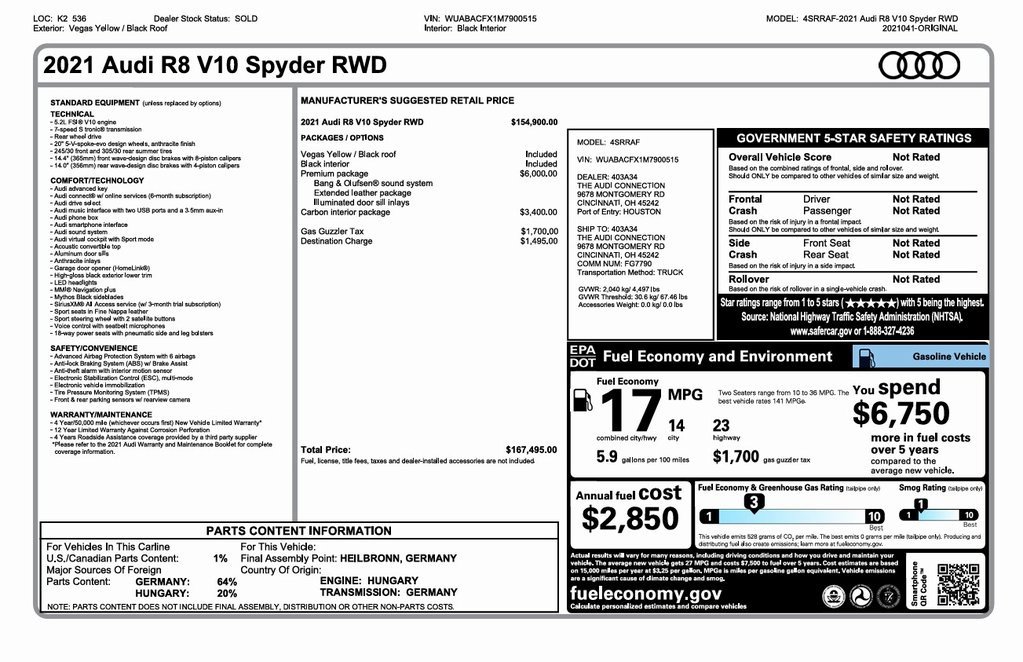 Used 2021 Audi R8 V10 image 23