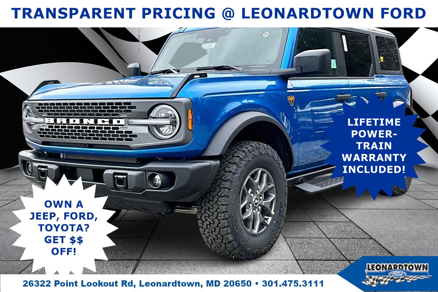 New 2025 Ford Bronco Badlands