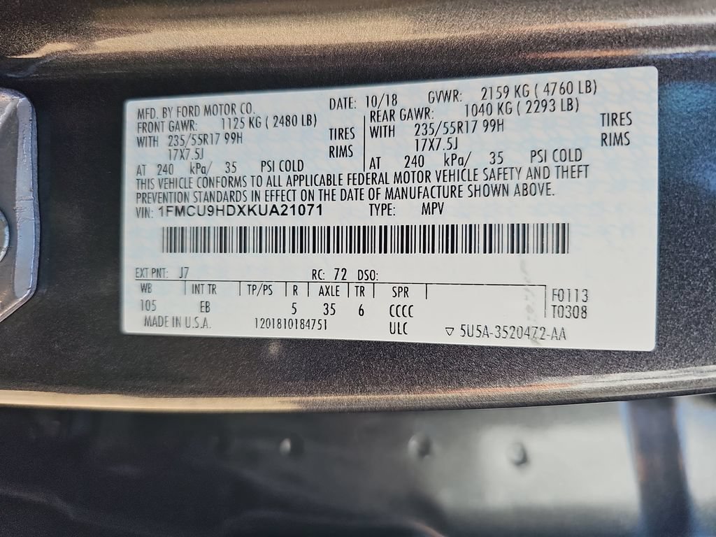 Used 2019 Ford Escape SEL AWD/4WD image 42