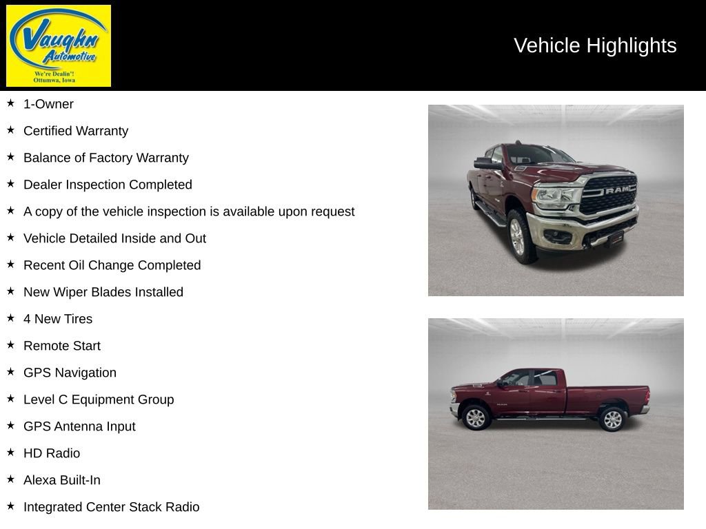 Used 2022 RAM 2500 Big Horn w/ Level C Equiment Group AWD/4WD video 2