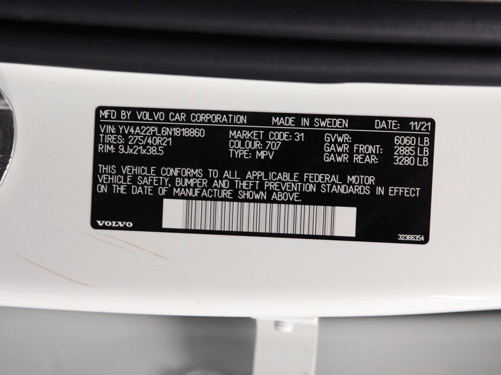 Used 2022 Volvo XC90 T6 Inscription image 26