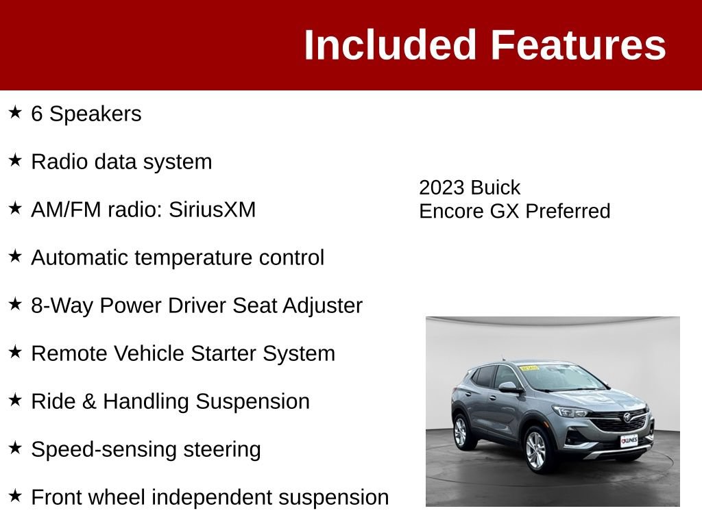 Used 2023 Buick Encore GX Preferred w/ Cold Weather Comfort Package AWD/4WD image 4