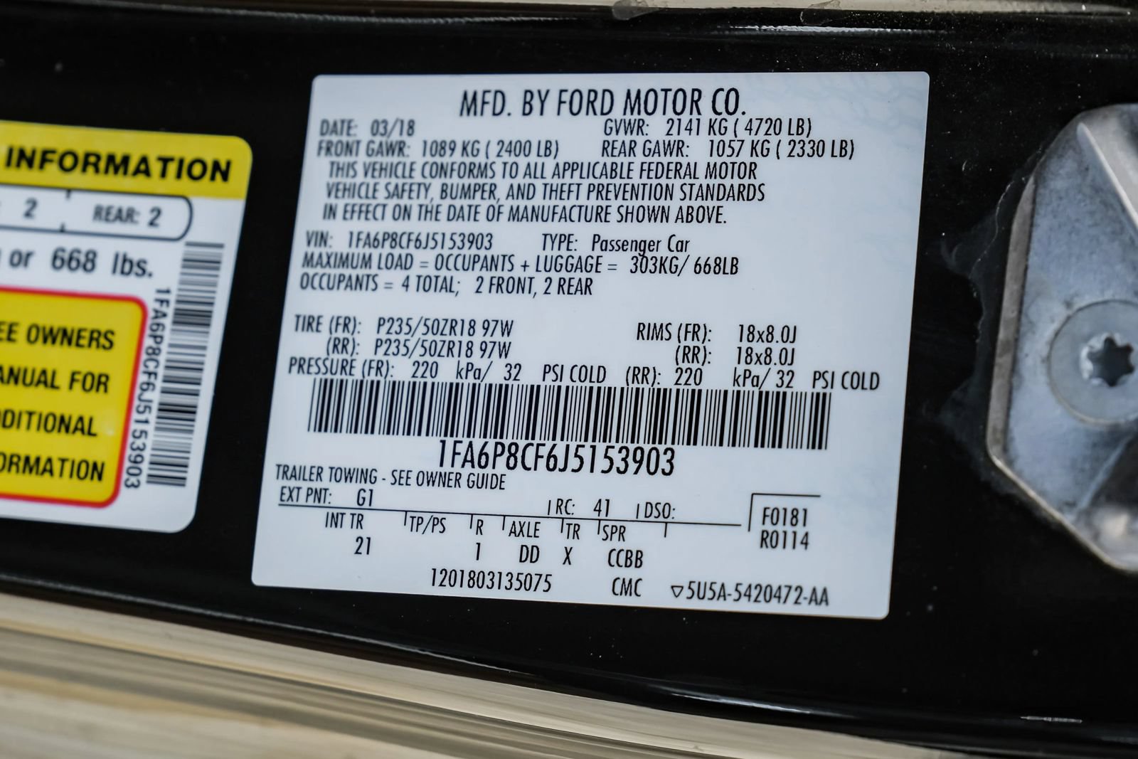 Used 2018 Ford Mustang GT RWD image 50