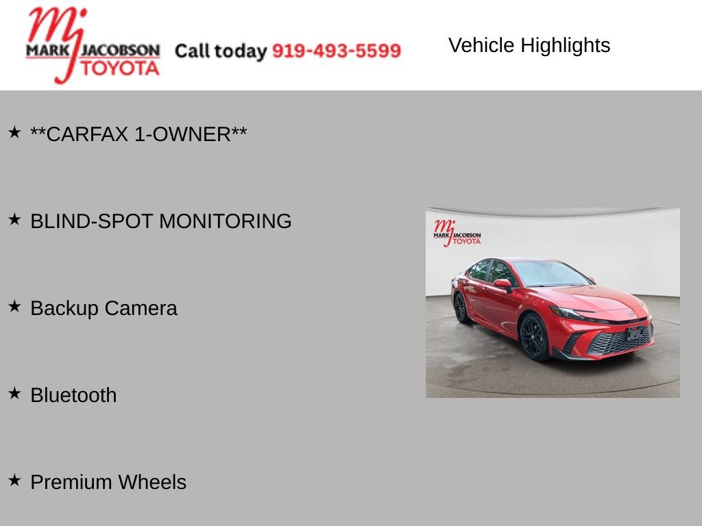 Used 2025 Toyota Camry SE FWD image 6