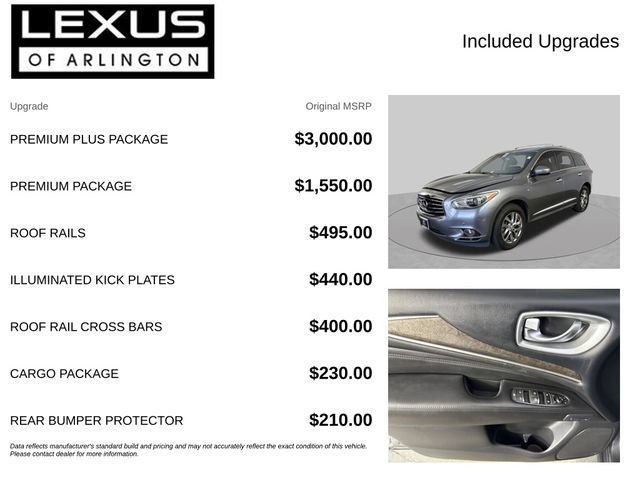 Used 2015 INFINITI QX60 Luxe w/ Premium Plus Package AWD/4WD image 4