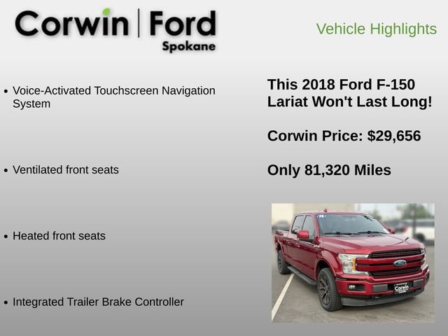 Used 2018 Ford F150 Lariat AWD/4WD image 12