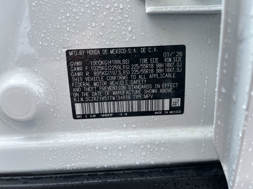 Certified 2026 Honda HR-V Sport image 11