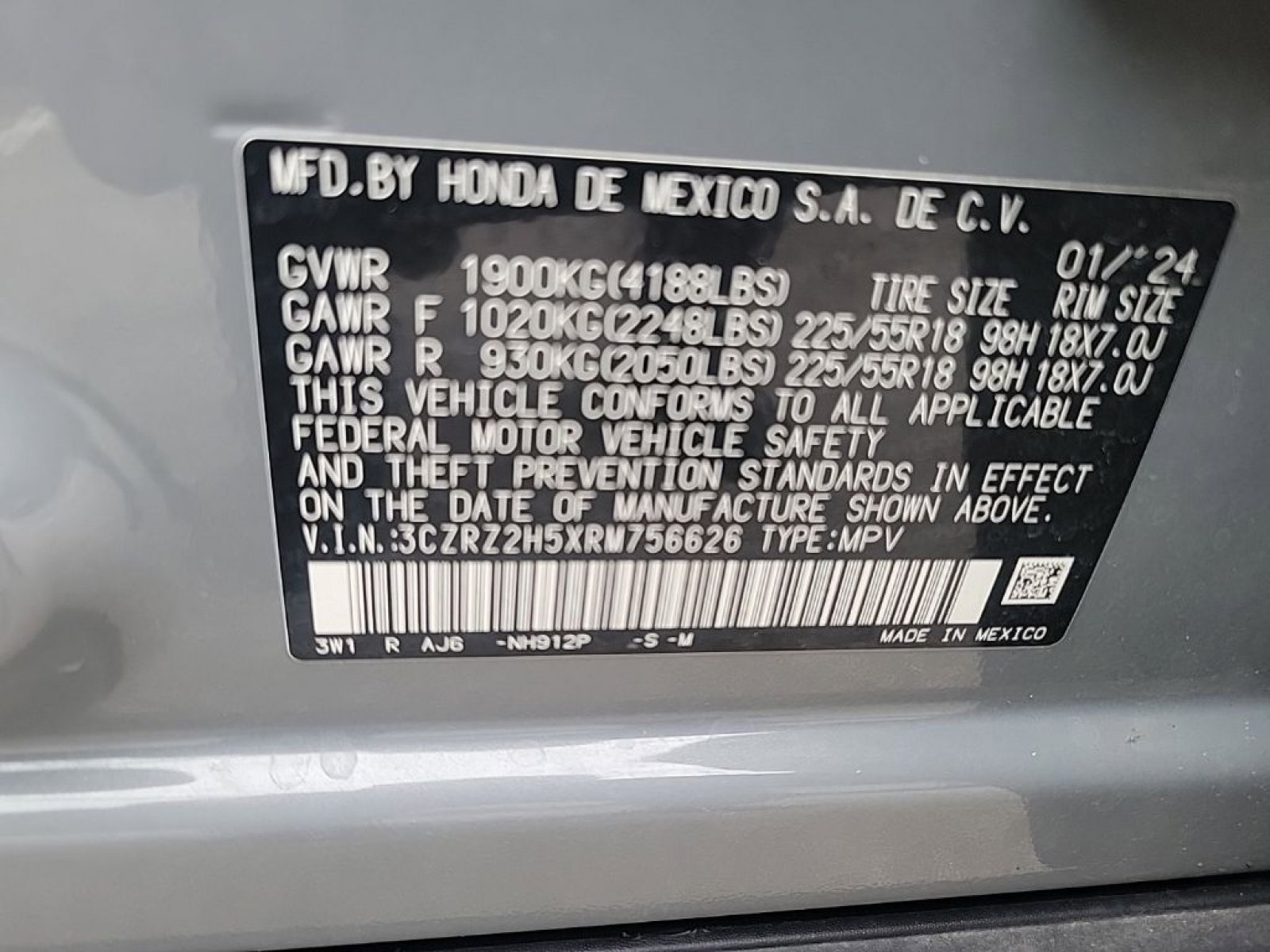 Used 2024 Honda HR-V Sport image 17