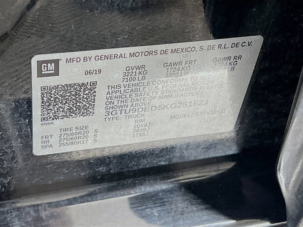 Certified 2019 GMC Sierra 1500 SLT w/ SLT Premium Package AWD/4WD image 27