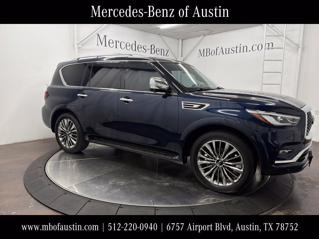 Used 2021 INFINITI QX80 Sensory w/ Cargo Package RWD image 1