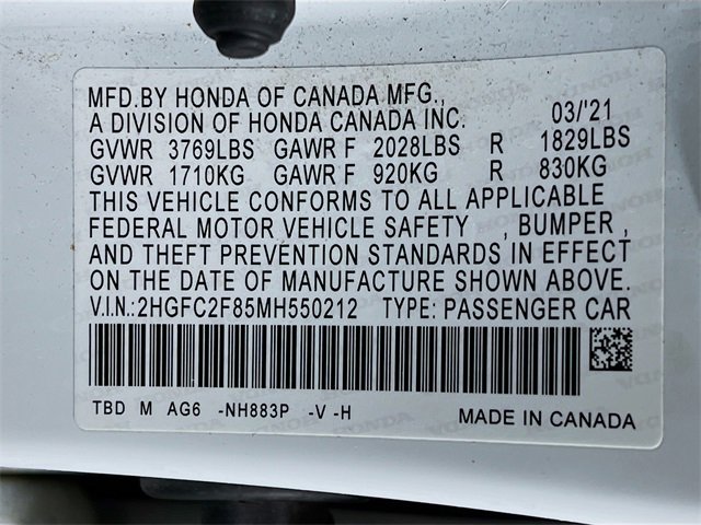 Used 2021 Honda Civic Sport image 26