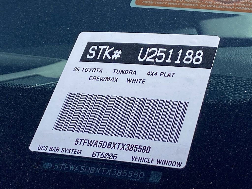 Used 2026 Toyota Tundra Platinum image 38