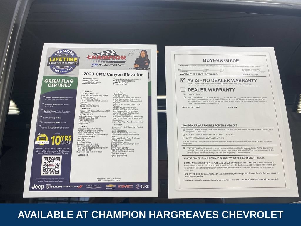 Certified 2023 GMC Canyon Elevation w/ Elevation Premium Package AWD/4WD image 43
