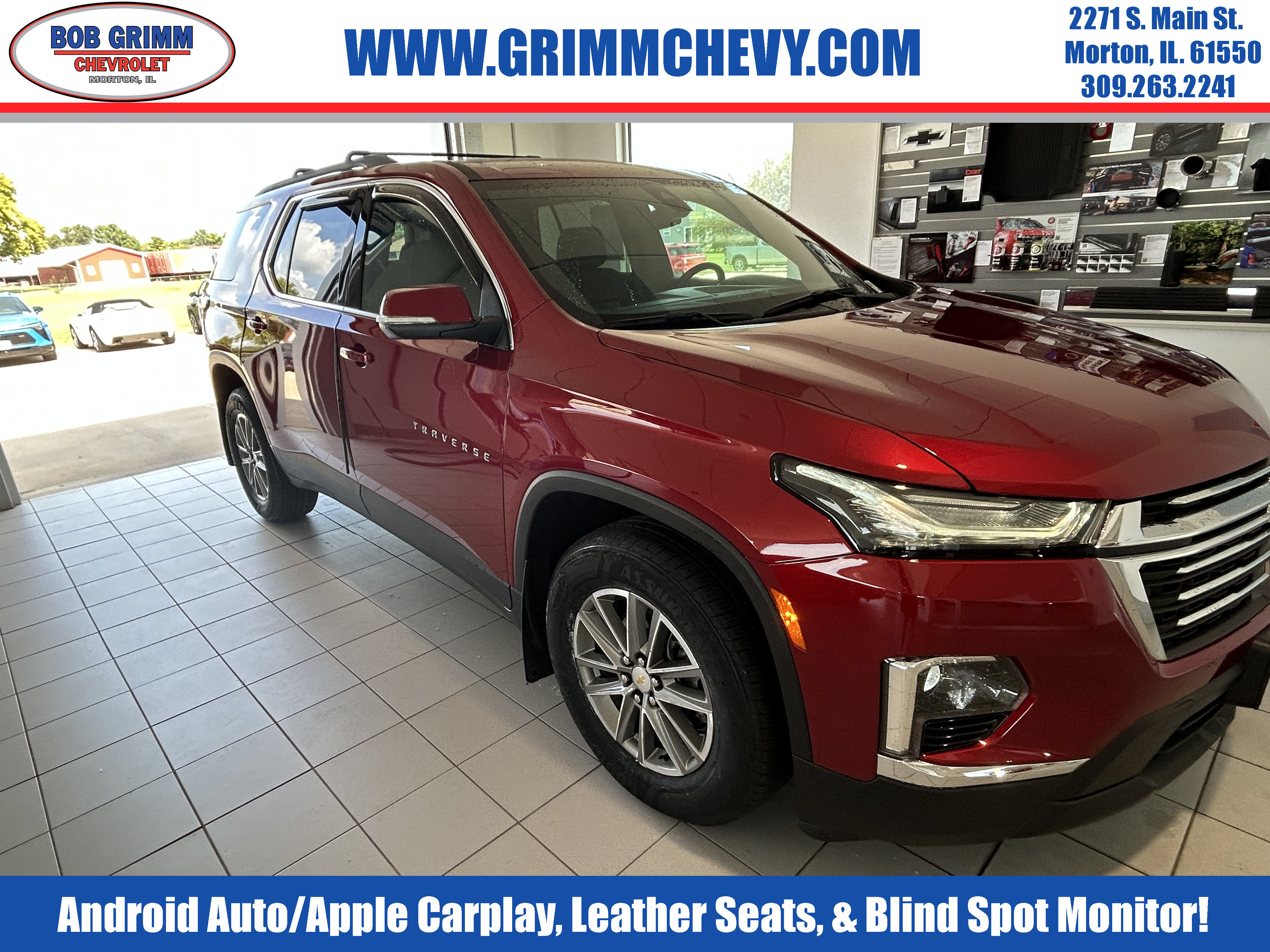 Used 2023 Chevrolet Traverse LT w/ LPO, Floor Liner Package