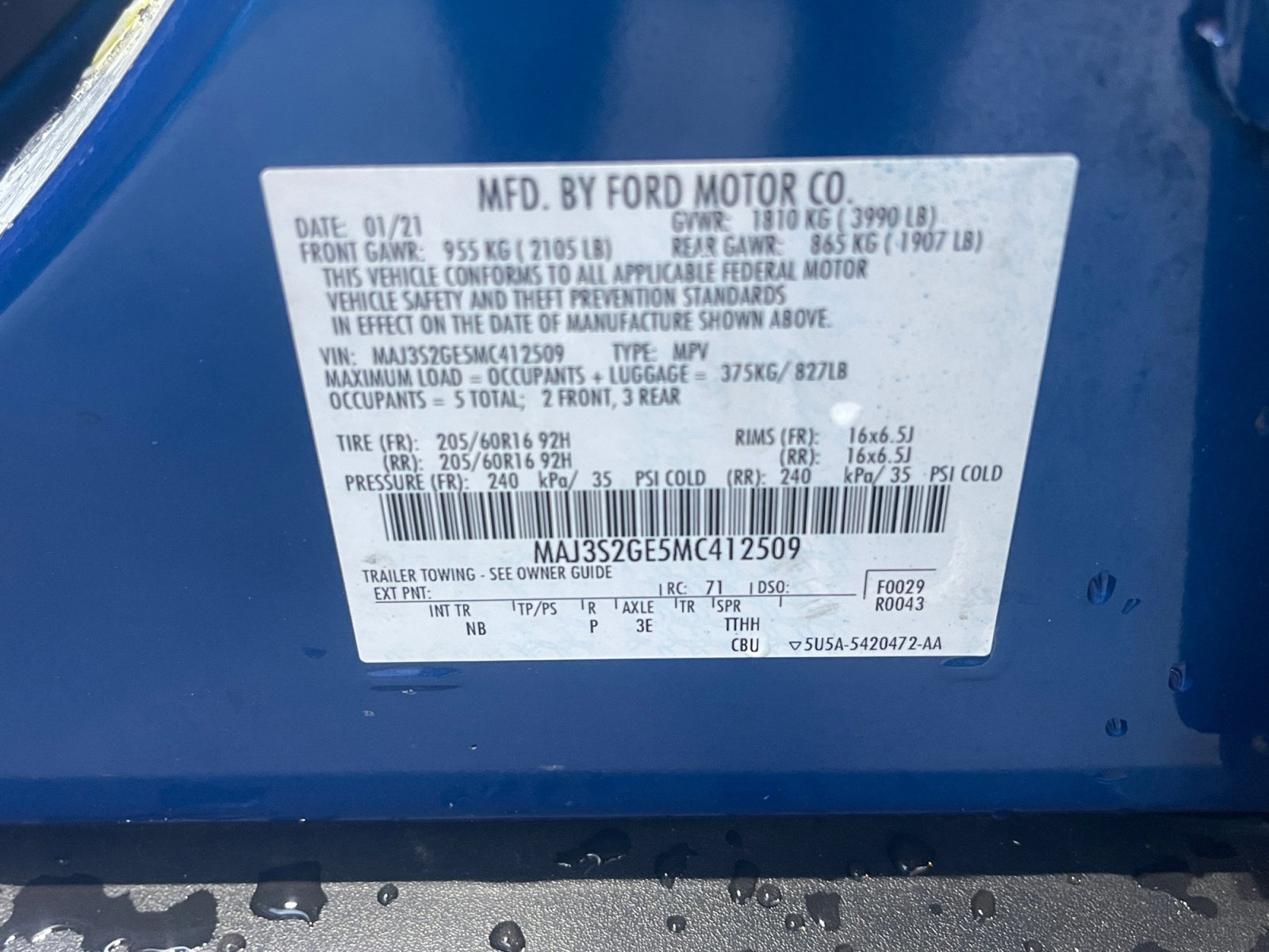 Used 2021 Ford EcoSport SE image 20