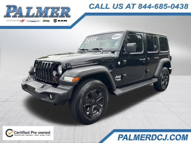 Certified 2021 Jeep Wrangler Unlimited Sport AWD/4WD image 1