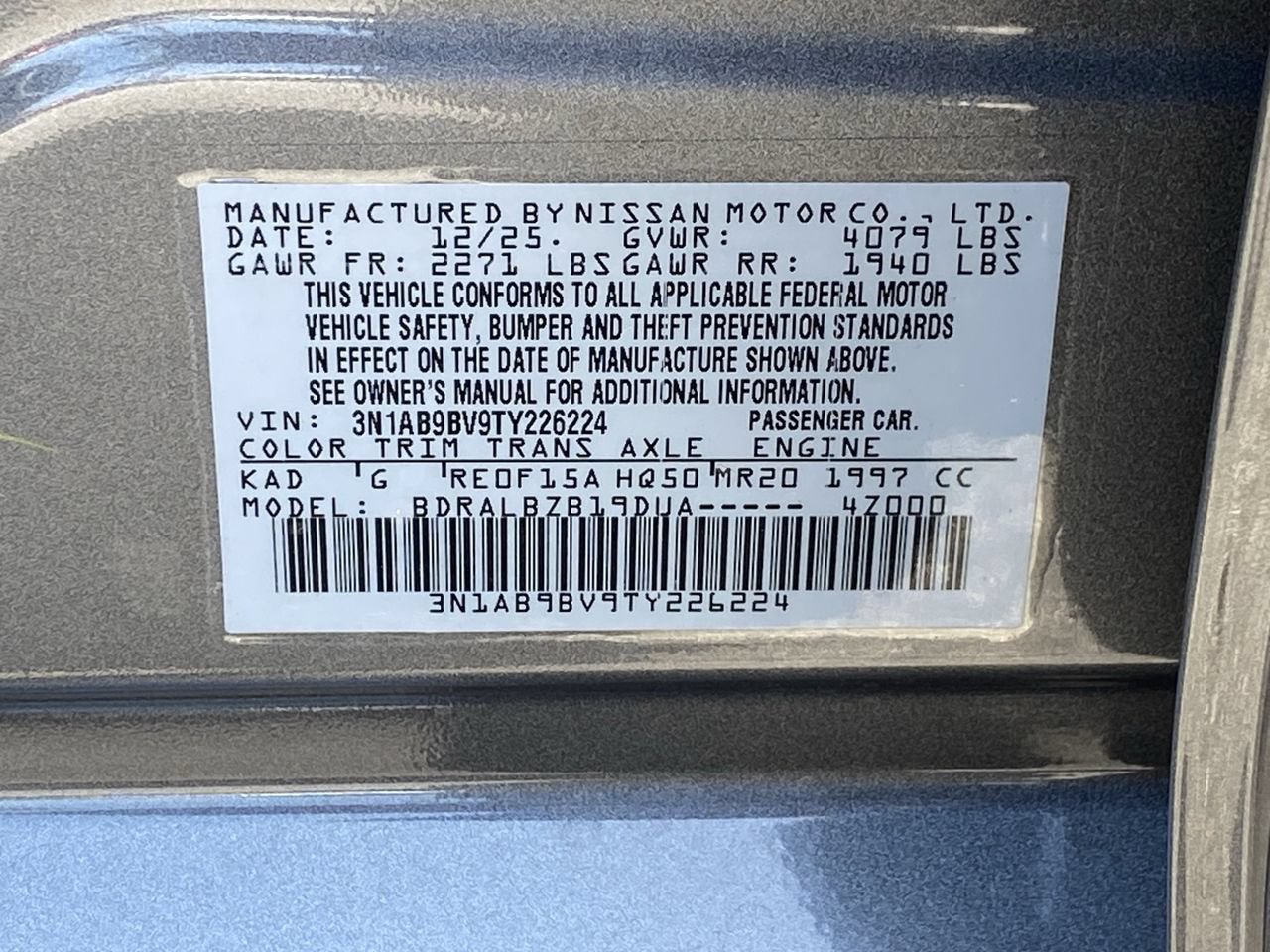 Certified 2026 Nissan Sentra S w/ Floor Mat Package FWD image 34