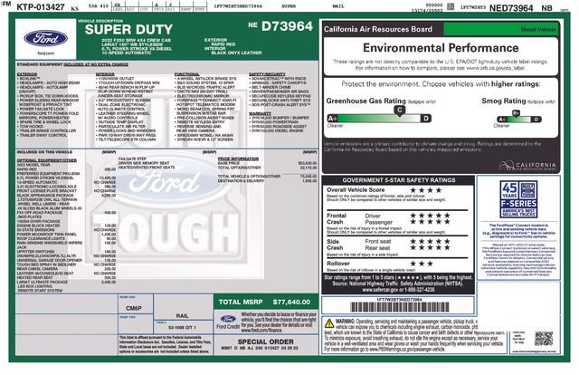Used 2022 Ford F250 Lariat w/ Black Appearance Package AWD/4WD image 2