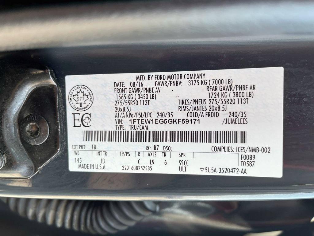 Used 2016 Ford F150 XLT w/ Equipment Group 302A Luxury AWD/4WD image 12