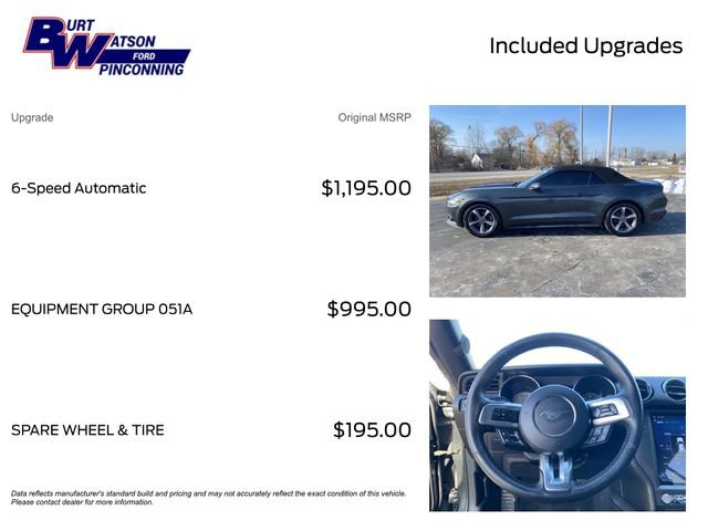 Used 2015 Ford Mustang Convertible w/ Equipment Group 051A image 3