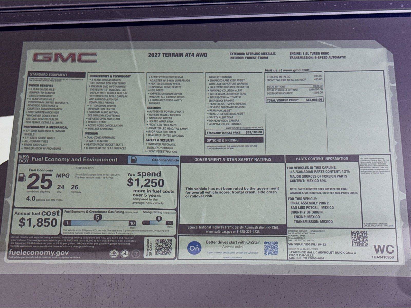 New 2027 GMC Terrain AT4 AWD/4WD image 20