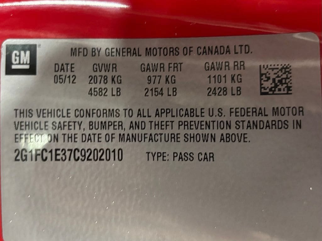 Used 2012 Chevrolet Camaro LT w/ RS Package RWD image 11