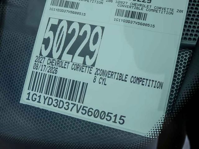 New 2027 Chevrolet Corvette Z06 w/ Battery Protection Package RWD image 27