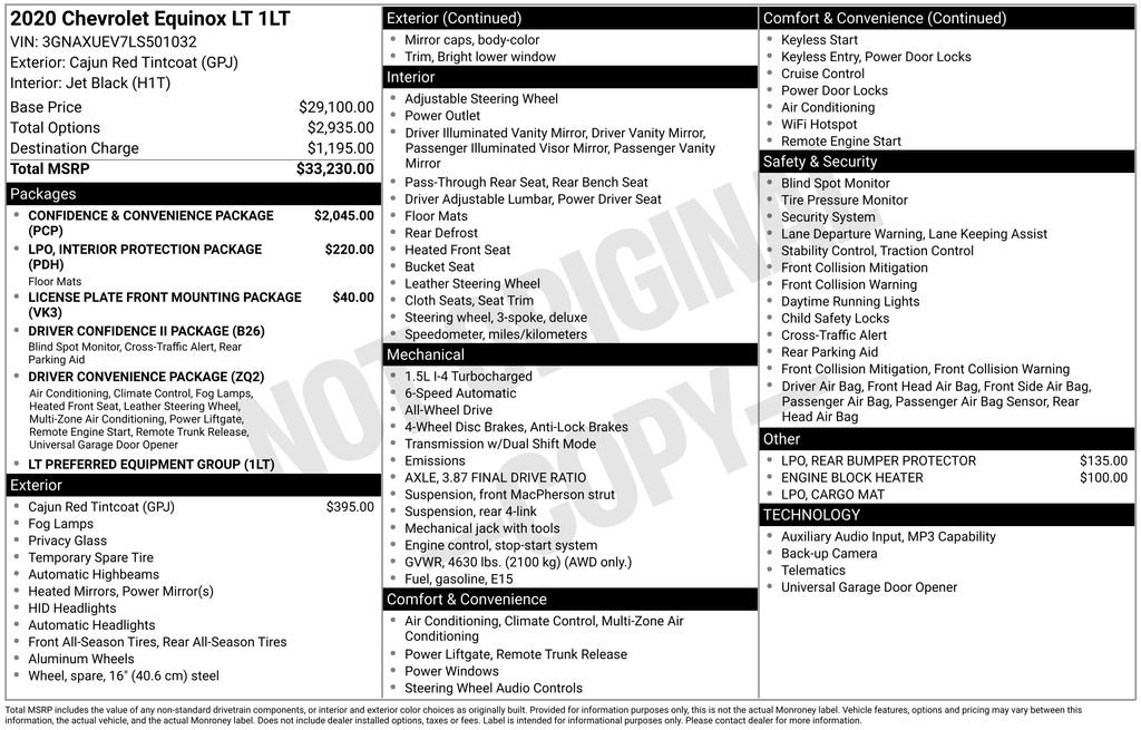 Used 2020 Chevrolet Equinox LT image 19