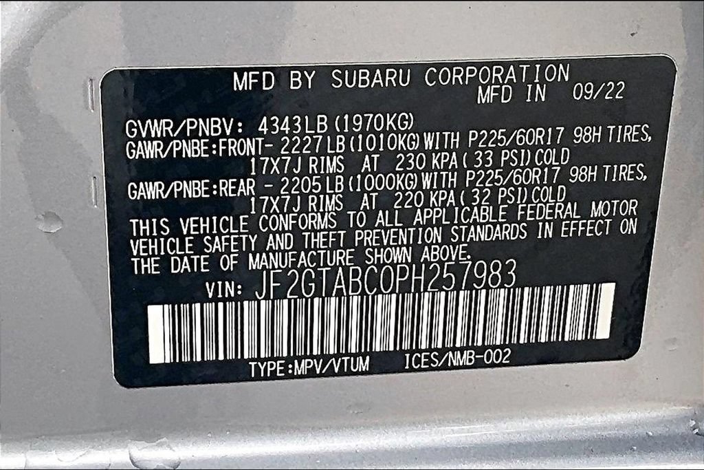 Used 2023 Subaru Crosstrek 2.0i AWD/4WD image 34