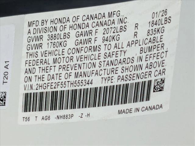 New 2026 Honda Civic Sport image 16