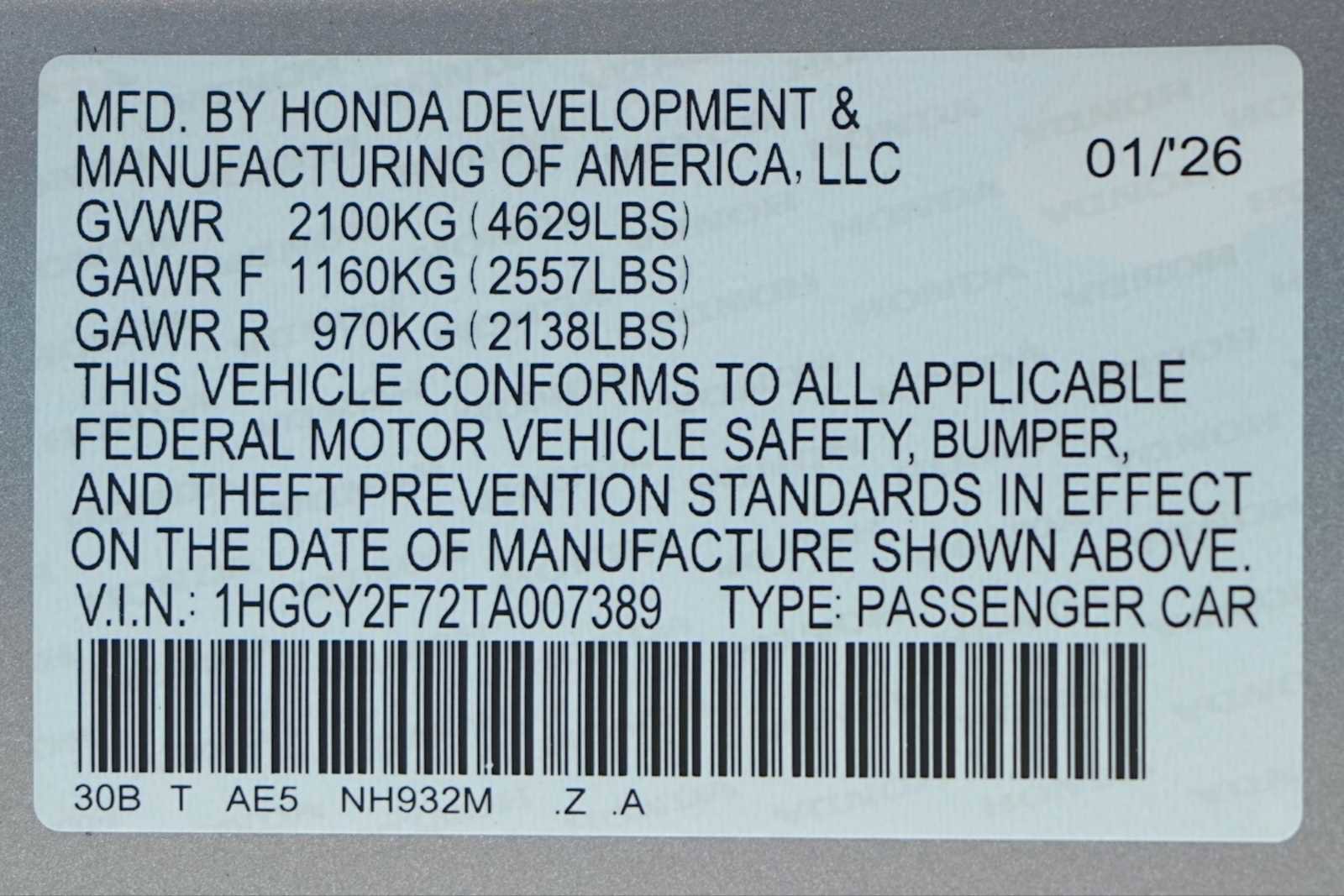New 2026 Honda Accord Sport image 21