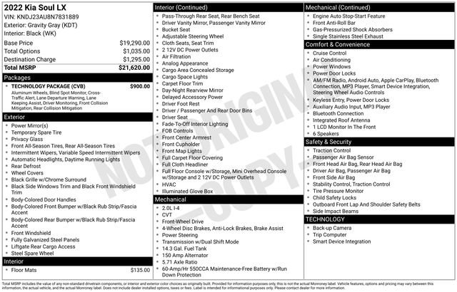 Used 2022 Kia Soul LX w/ Technology Package image 5