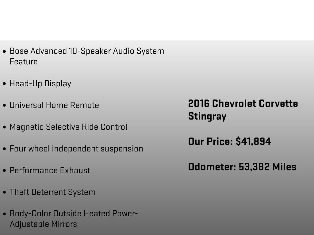 Used 2016 Chevrolet Corvette Stingray Convertible w/ 3LT Preferred Equipment Group image 26