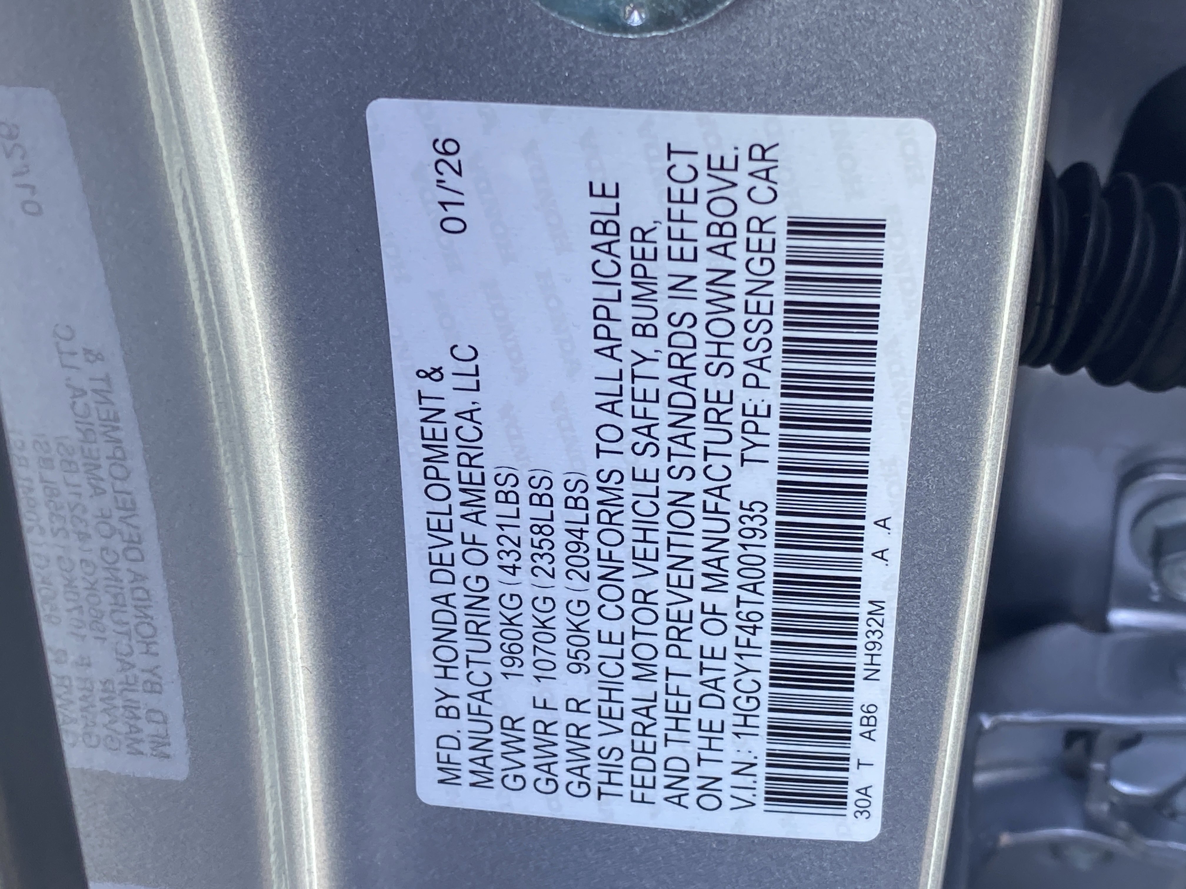 Used 2026 Honda Accord SE image 30