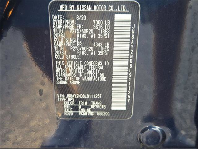 Used 2020 Nissan Armada SL w/ Premium Package RWD image 15